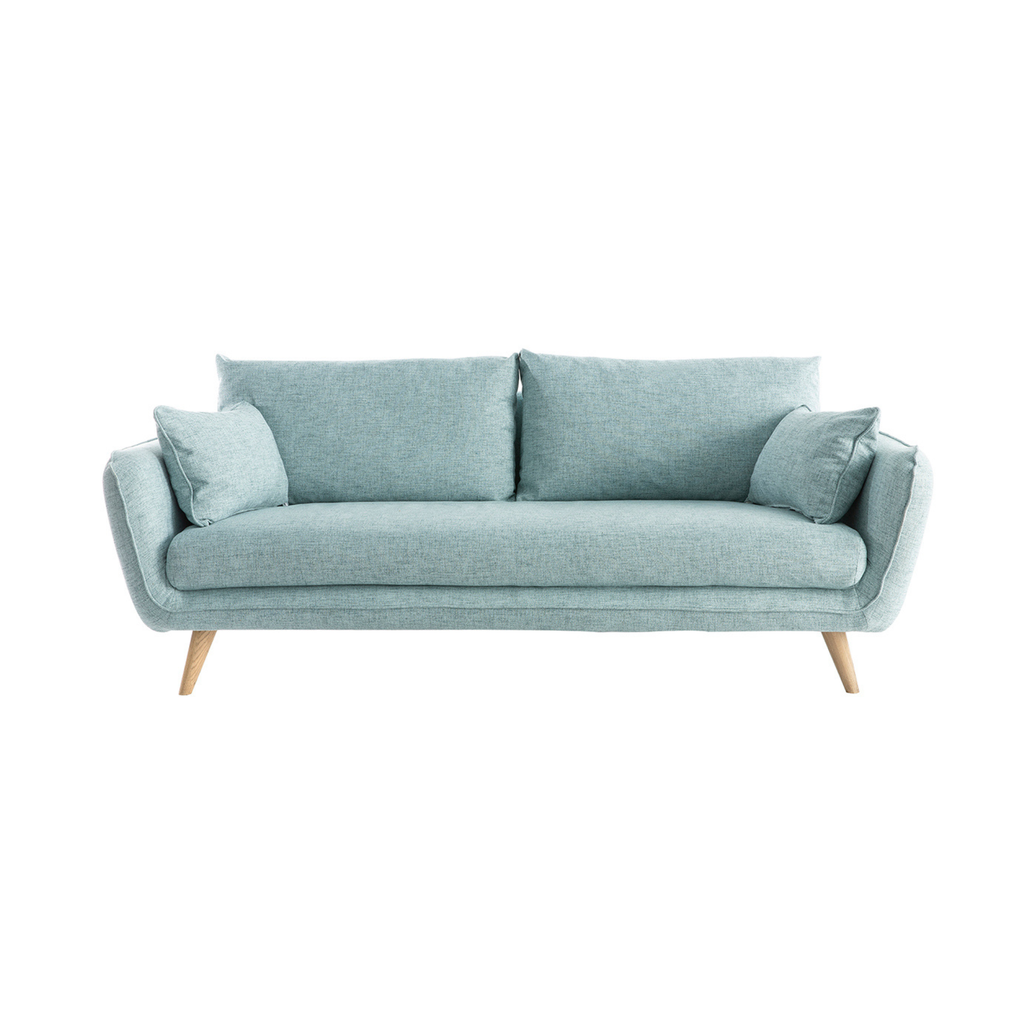 Scandinavian-inspired 3-seater sofa