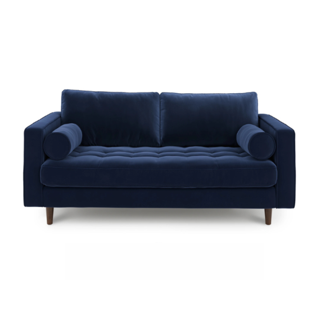 Rich Blue Tuxedo Sofa