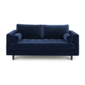 Rich Blue Tuxedo Sofa