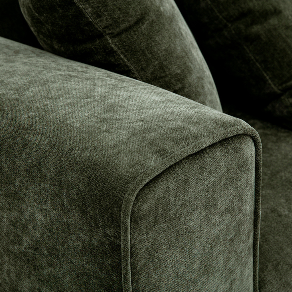Tuxedo Velvet Sofa