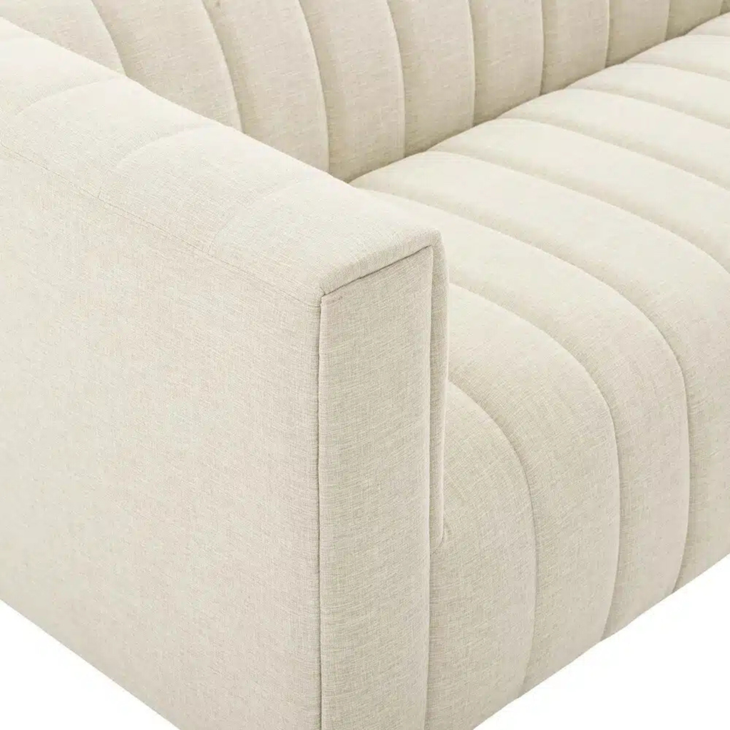 Beige Tuxedo Sofa