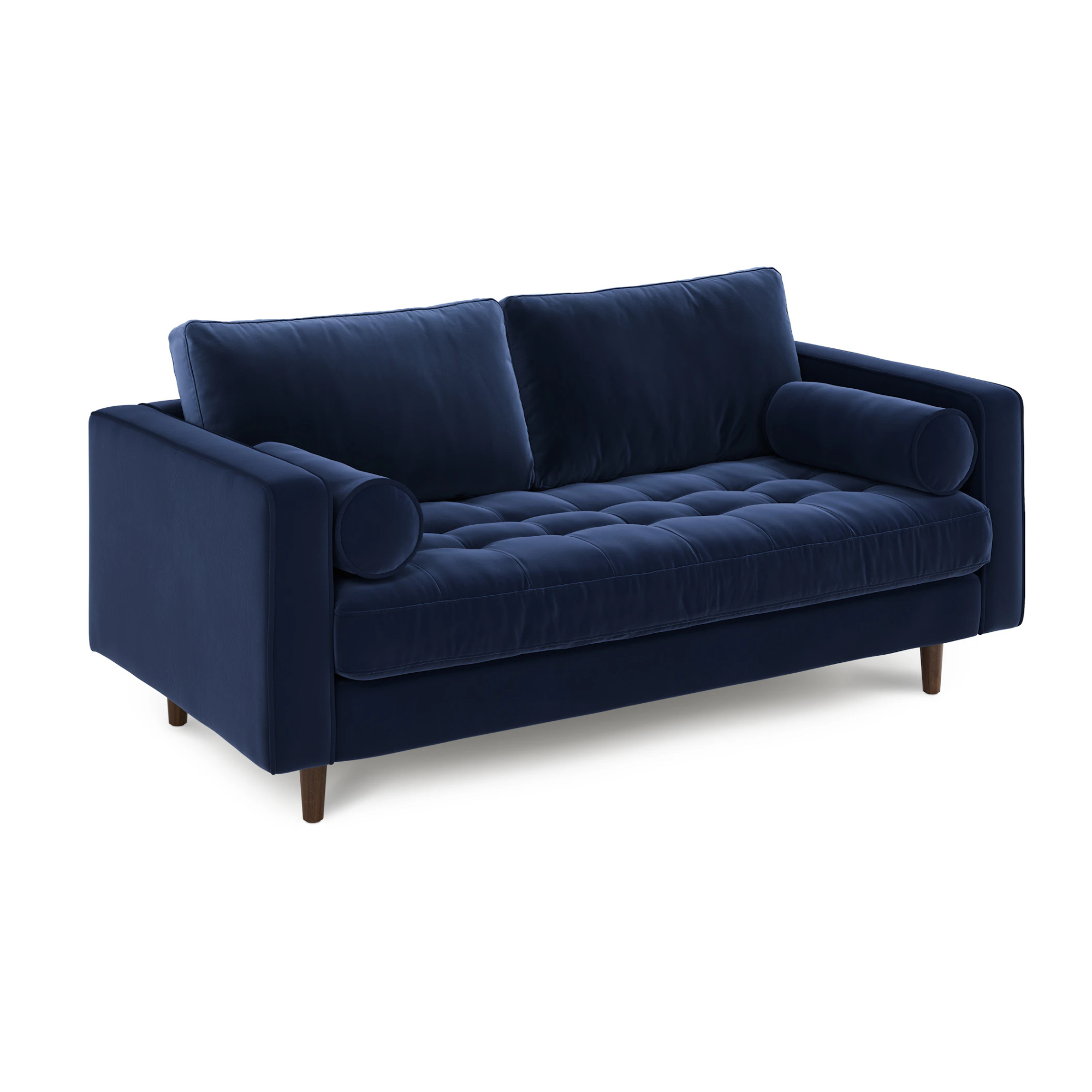 Rich Blue Tuxedo Sofa