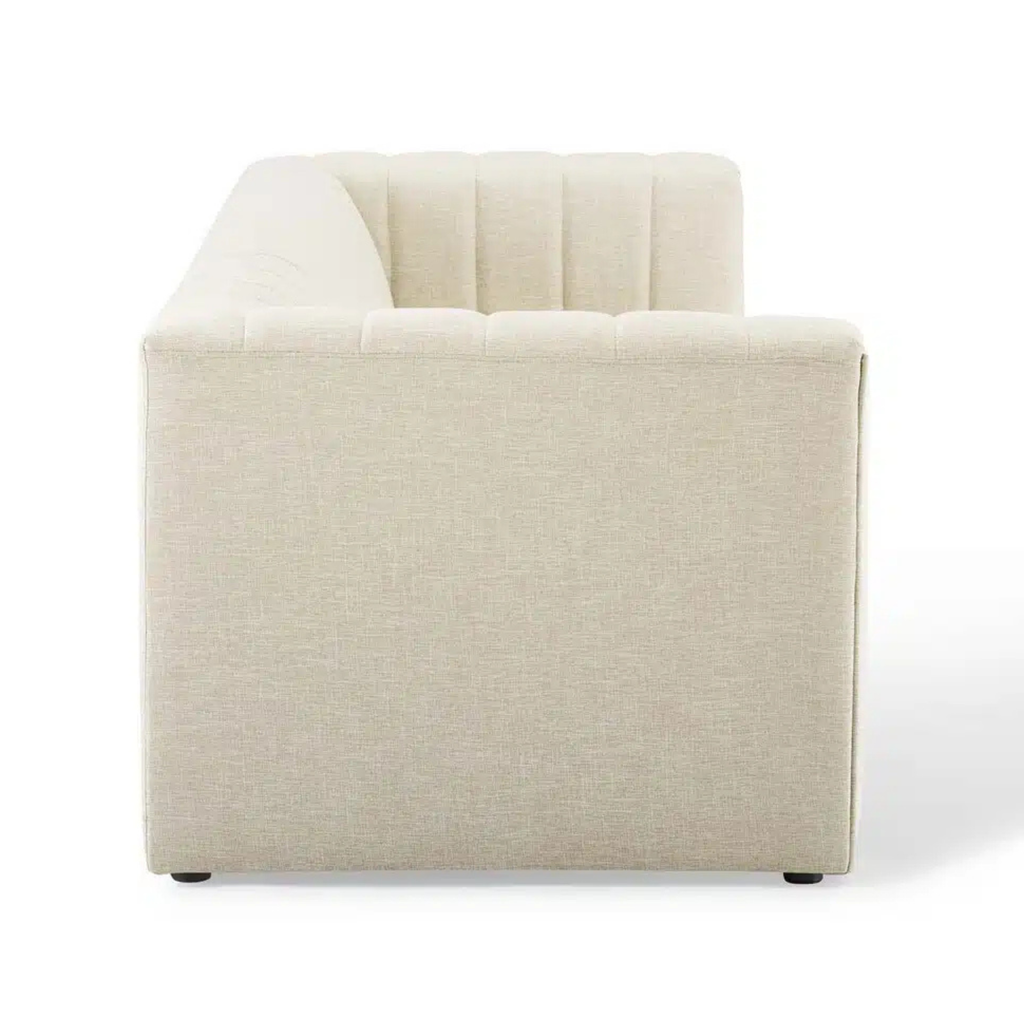 Beige Tuxedo Sofa