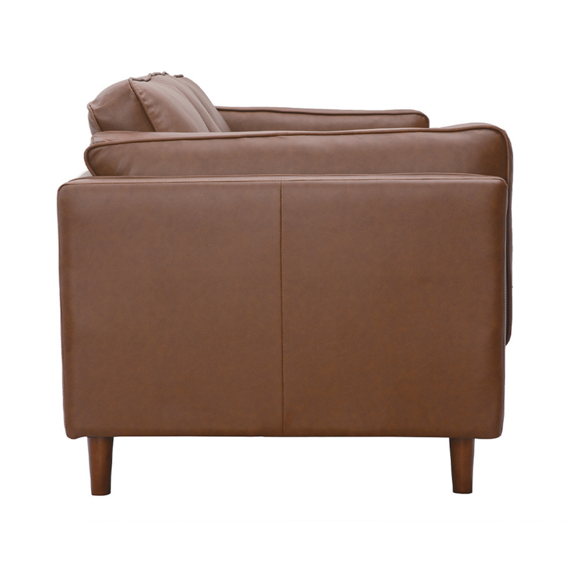 Mid-Century Modern Leather Sofa
