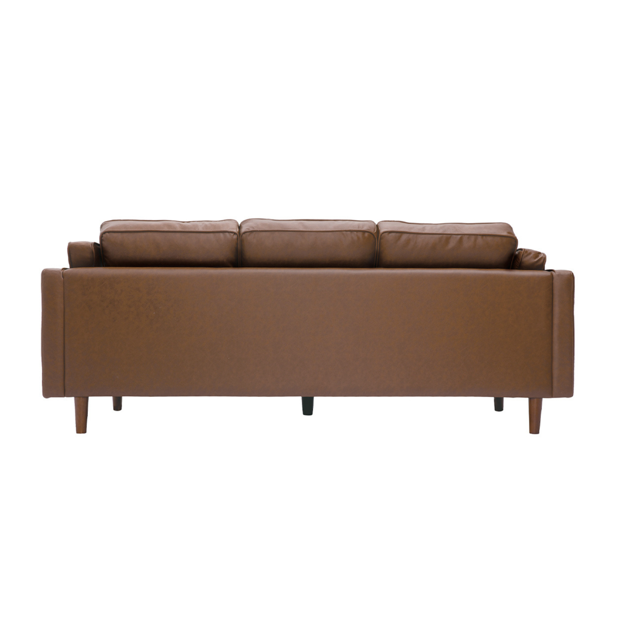 Mid-Century Modern Leather Sofa