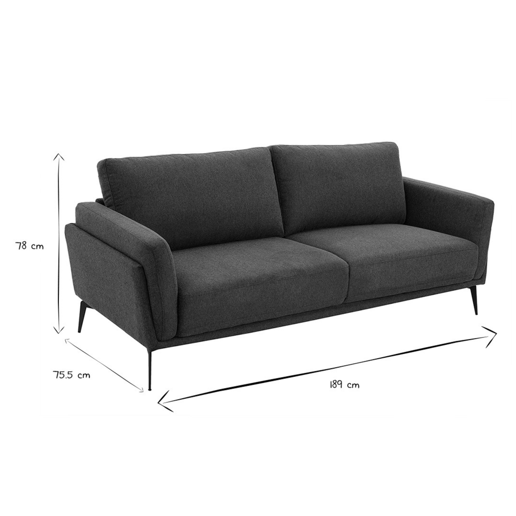 Blue Mid-Century Sofa