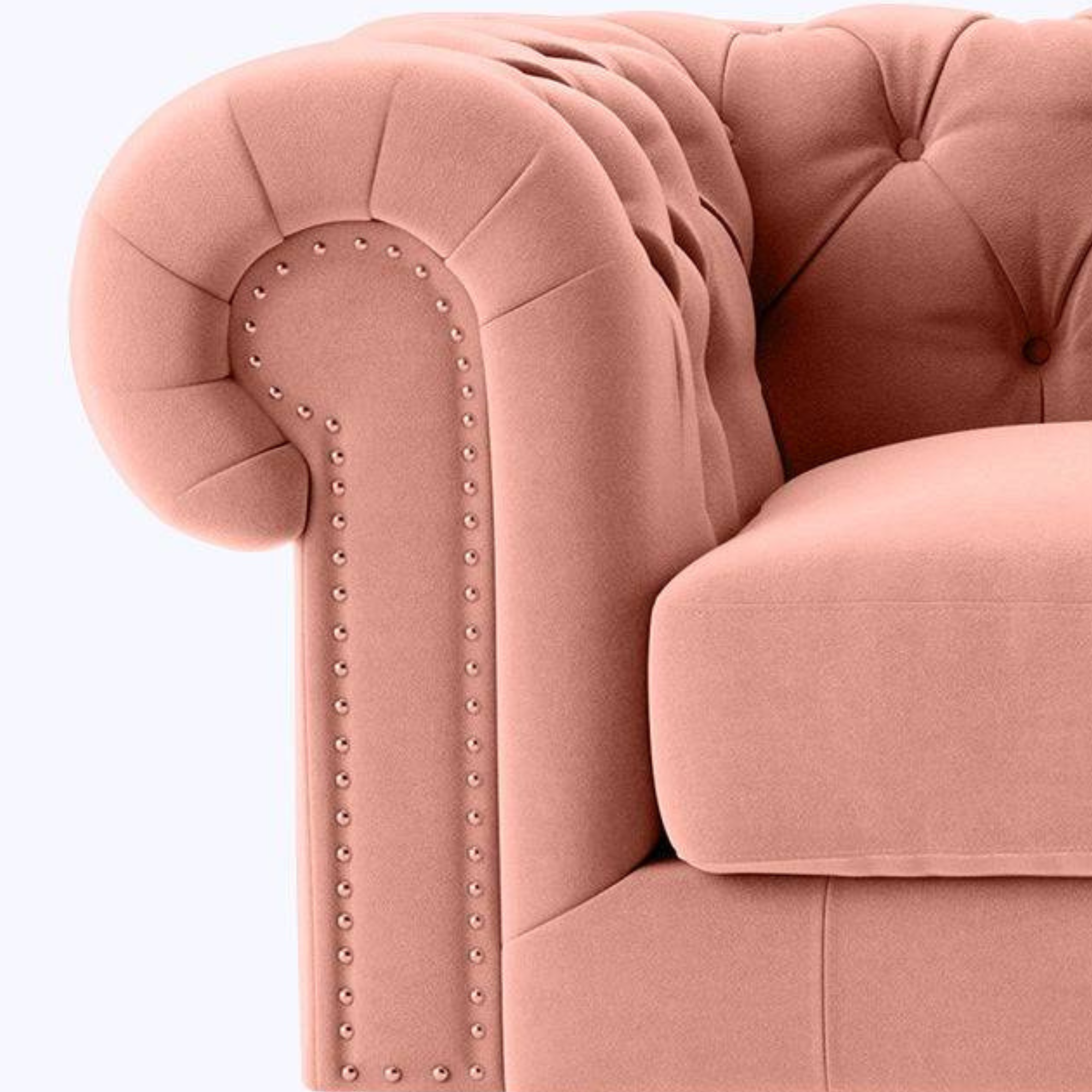 Peach Chesterfield Sofa